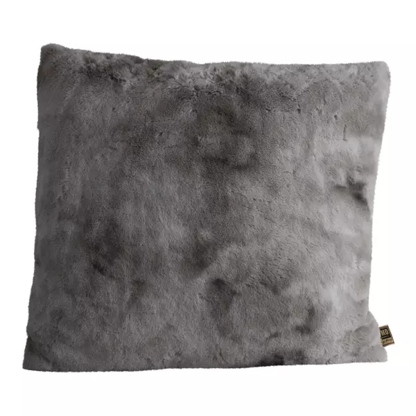 Makkelijk in de omgang terugbetaling laten we het doen PTMD Linde Grey faux fur cushion square L
