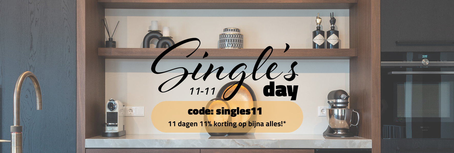 Singles day 11% korting mobiel